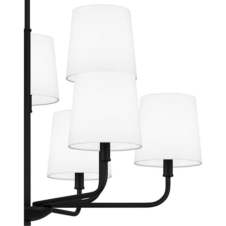 Image 6 Hinkley Gallagher 32" Wide 9-Light Two Tier Matte Black Chandelier more views