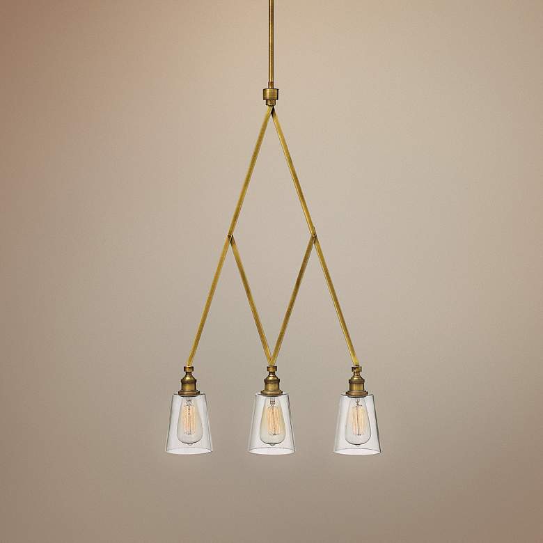 Image 1 Hinkley Gatsby 20 1/4" Wide Heritage Brass Pendant
