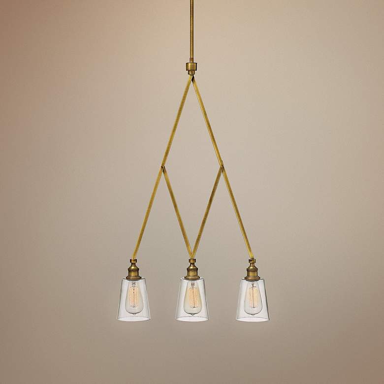 Image 1 Hinkley Gatsby 20 1/4 inch Wide Heritage Brass Pendant