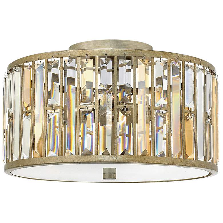 Image 1 Hinkley Gemma 16 1/2" Wide Silver Leaf Ceiling Light