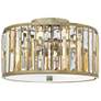 1_Hinkley Gemma 16 1/2" Wide Silver Leaf Ceiling Light