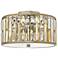 Hinkley Gemma 16 1/2" Wide Silver Leaf Ceiling Light