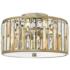 Hinkley Gemma 16 1/2" Wide Silver Leaf Ceiling Light