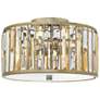 2_Hinkley Gemma 16 1/2" Wide Silver Leaf Ceiling Light more views