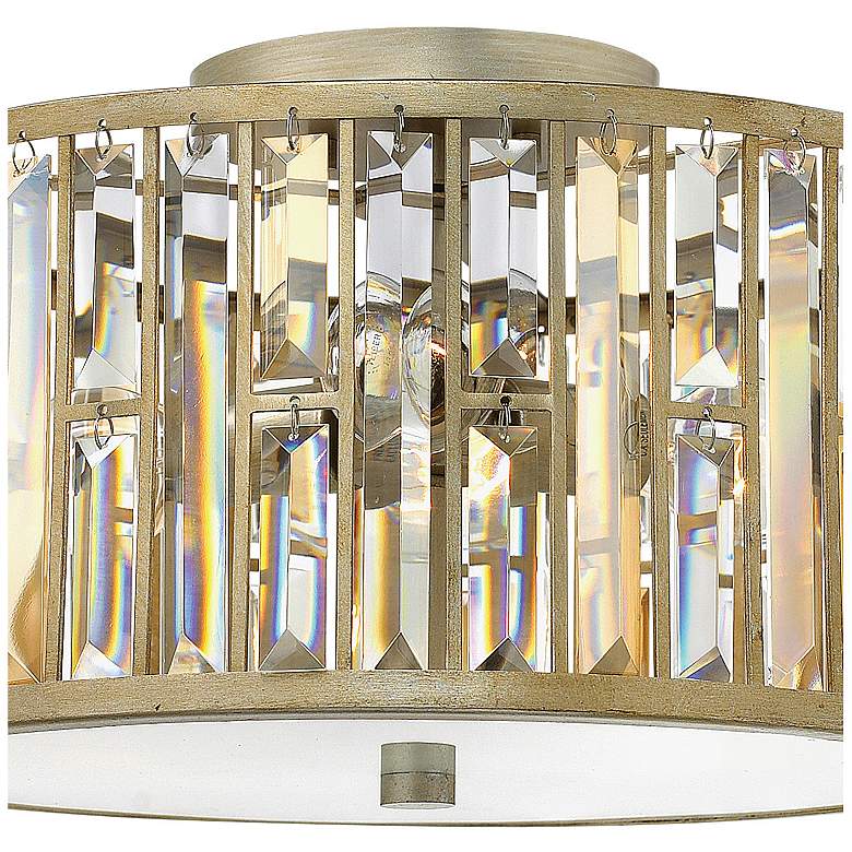 Image 3 Hinkley Gemma 16 1/2" Wide Silver Leaf Ceiling Light more views