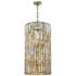 Hinkley Gemma 16" Wide Silver Leaf 2-Tier Drum Pendant Light