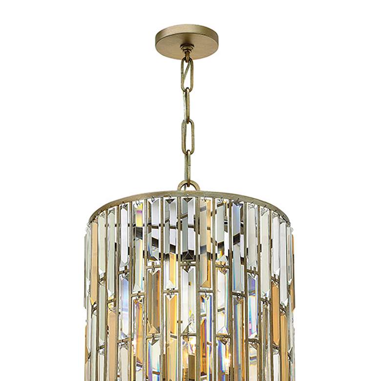 Image 2 Hinkley Gemma 16" Wide Silver Leaf 2-Tier Drum Pendant Light more views