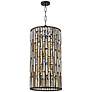 Thumbnail3 of Hinkley Gemma 16" Wide Vintage Bronze and Crystal Modern Pendant more views