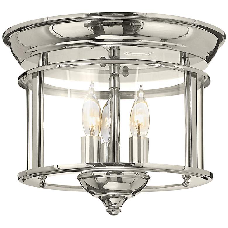 Image 2 Hinkley Gentry 11 1/2 inch Wide Polished Nickel Ceiling Light