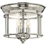 Thumbnail2 of Hinkley Gentry 11 1/2" Wide Polished Nickel Ceiling Light