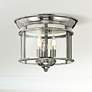 Thumbnail1 of Hinkley Gentry 11 1/2" Wide Polished Nickel Ceiling Light