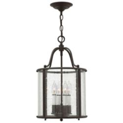 Hinkley Gentry 12" Wide Olde Bronze Hanging Foyer Light Pendant