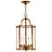 Hinkley Gentry 14"W 6-Light Heirloom Brass Foyer Chandelier