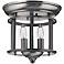 Hinkley Gentry 9 1/2" Wide Pewter Ceiling Light