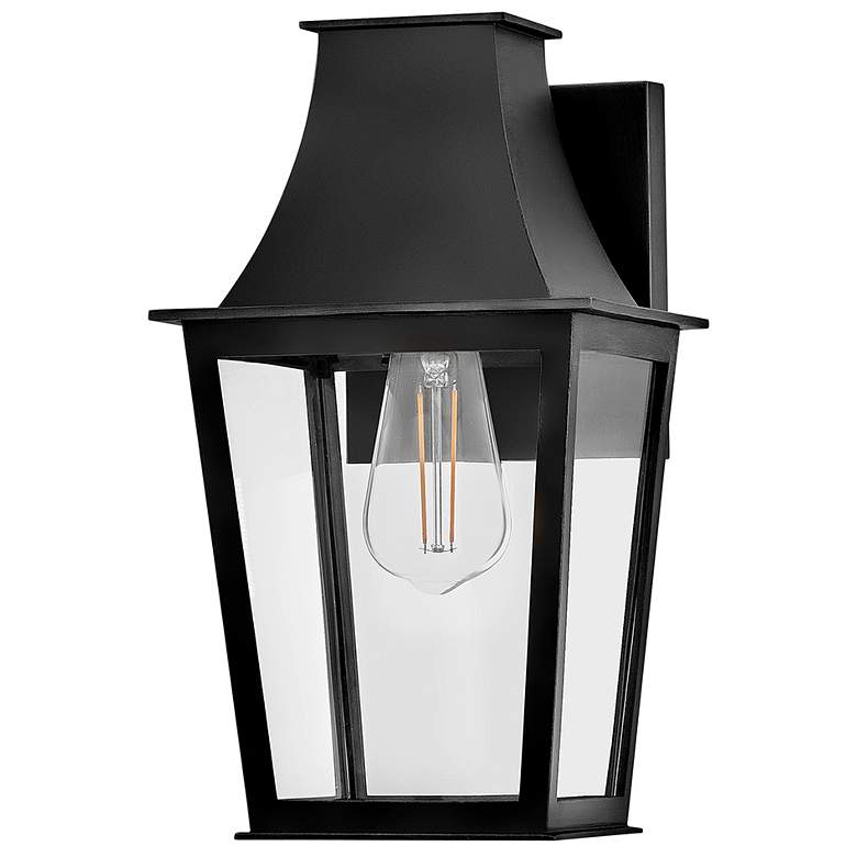 Image 2 Hinkley Georgetown 12 1/2" High Black Outdoor Wall Light more views