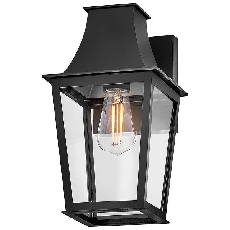 Image 7 Hinkley Georgetown 12 1/2" High Black Outdoor Wall Light more views