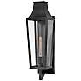 1_Hinkley Georgetown 21 3/4" High Black Outdoor Wall Light