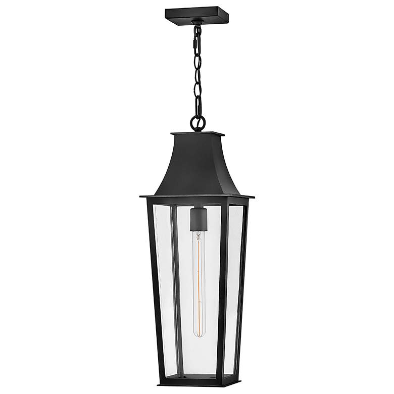 Image 2 Hinkley Georgetown 24 1/2" High Black Outdoor Hanging Light more views