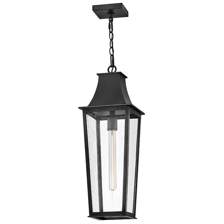 Image 7 Hinkley Georgetown 24 1/2" High Black Outdoor Hanging Light more views
