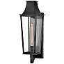1_Hinkley Georgetown 26 3/4" High Black Outdoor Wall Light
