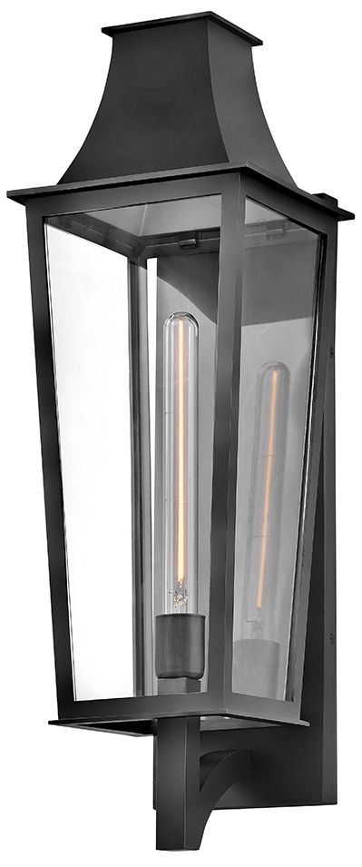 Hinkley Georgetown 26 3/4" High Black Outdoor Wall Light