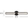 3_Hinkley Georgette 24" Wide Black Oxide LED Vanity Bath Light more views