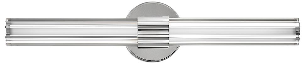 Image 2 Hinkley Georgette 24" Wide Polished Nickel LED Bath Light more views