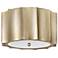 Hinkley Gia 14" Wide Champagne Gold Drum Ceiling Light