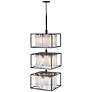 4_Hinkley Giada 20" Wide Black 18-Light Tiered Chandelier more views
