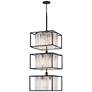 5_Hinkley Giada 20" Wide Black 18-Light Tiered Chandelier more views