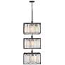 6_Hinkley Giada 20" Wide Black 18-Light Tiered Chandelier more views