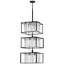 7_Hinkley Giada 20" Wide Black 18-Light Tiered Chandelier more views