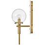 Thumbnail3 of Hinkley Gilda 16 1/4" High Heritage Brass Clear Dome Glass Wall Sconce more views