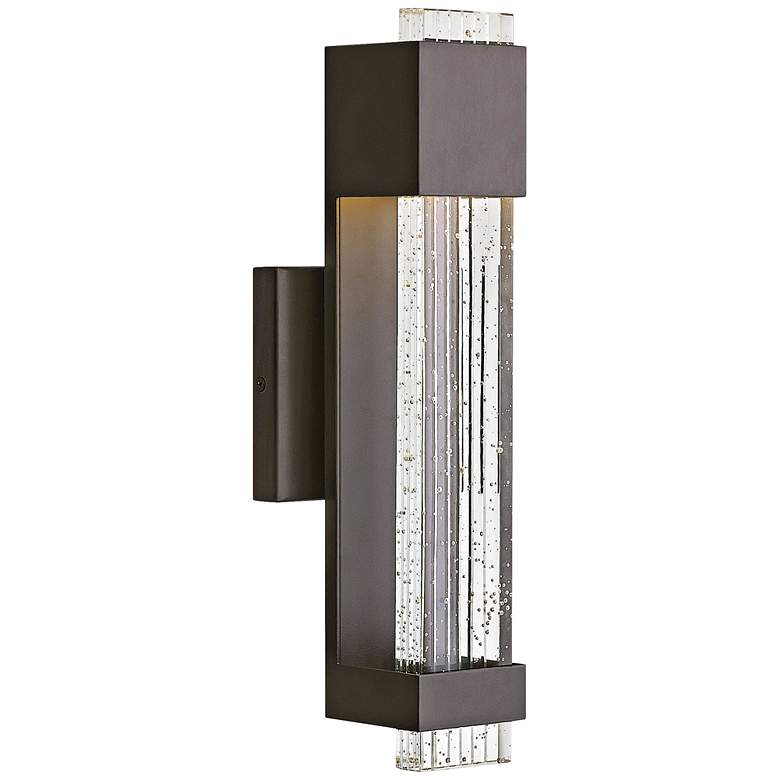 Image 1 Hinkley Glacier 15 1/2" High Bronze LED Outdoor Wall Light