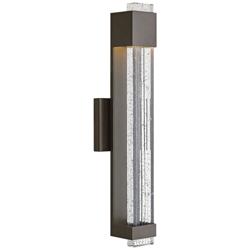 Hinkley Glacier 22&quot; High Bronze LED Outdoor Wall Light
