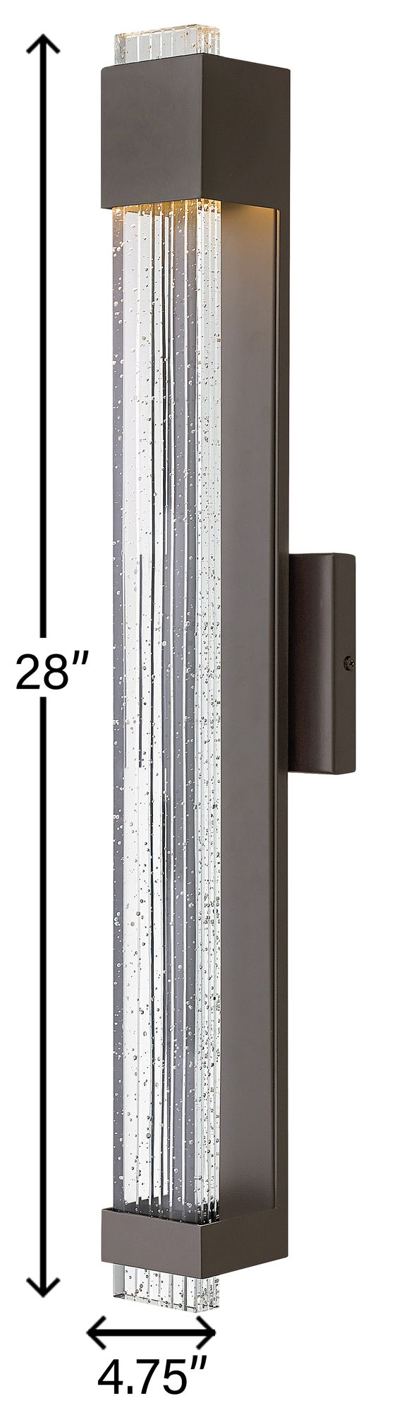 Image 6 Hinkley Glacier 28" High Bronze LED Outdoor Wall Light more views