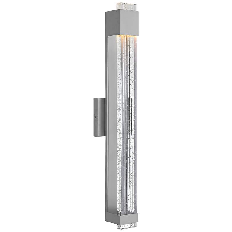 Image 1 Hinkley Glacier 28 inch High Titanium LED Outdoor Wall Light
