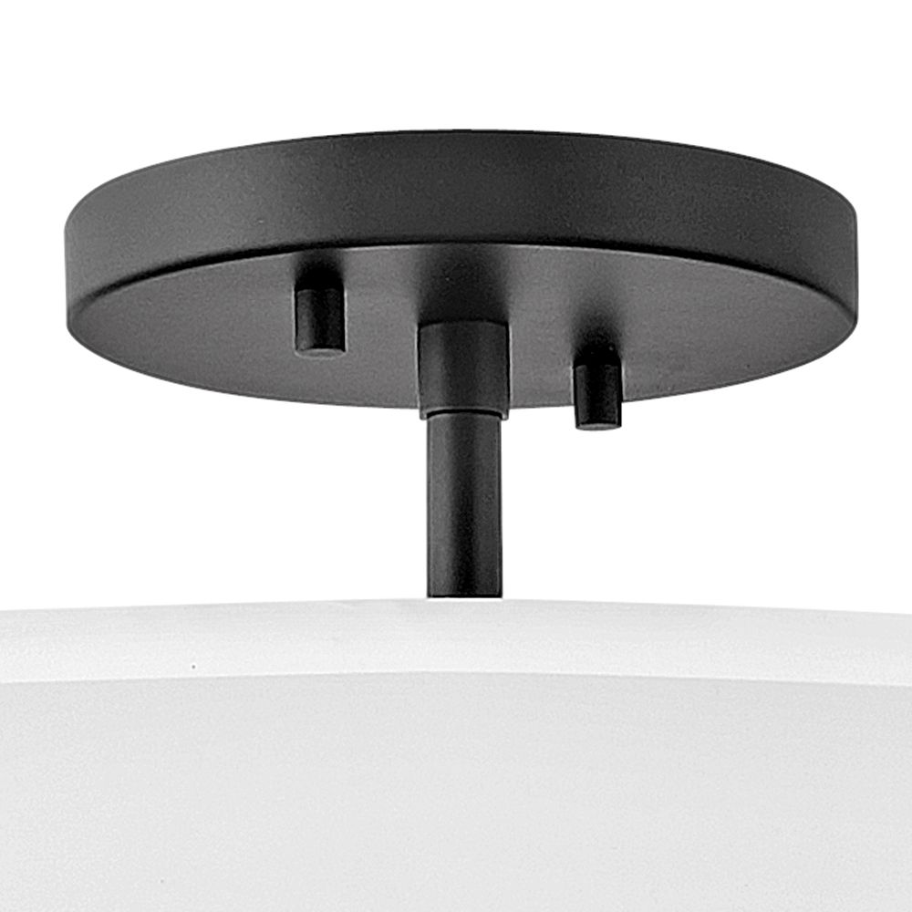 Hinkley Graham 16" Wide Black 3 Light Ceiling Light