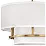 3_Hinkley Graham 16"W Lacquered Brass 3-Light Ceiling Light more views
