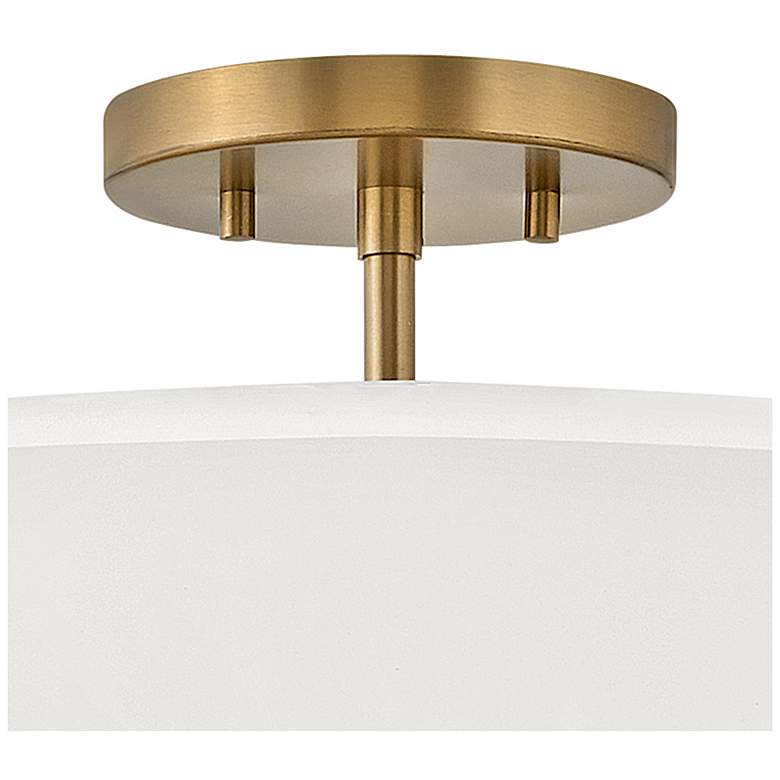 Image 4 Hinkley Graham 16"W Lacquered Brass 3-Light Ceiling Light more views