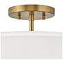 4_Hinkley Graham 16"W Lacquered Brass 3-Light Ceiling Light more views