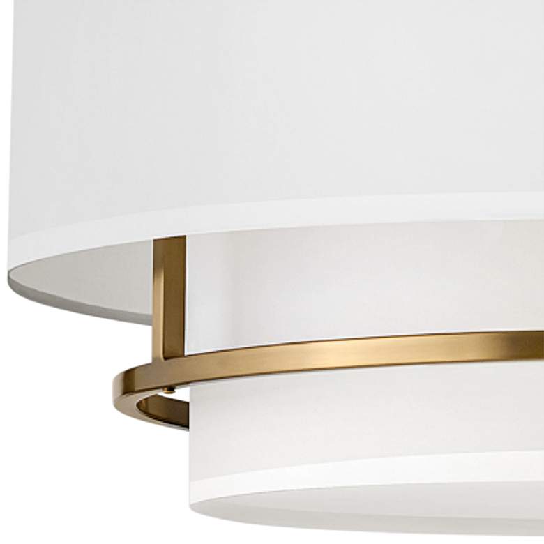 Image 3 Hinkley Graham 23" Wide Lacquered Brass 4 Light Ceiling Light more views