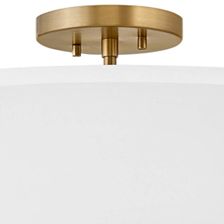 Image 4 Hinkley Graham 23" Wide Lacquered Brass 4 Light Ceiling Light more views
