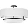 2_Hinkley Graham 23" Wide Modern White and Black 4-Light Ceiling Light