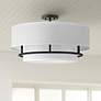 1_Hinkley Graham 23" Wide Modern White and Black 4-Light Ceiling Light