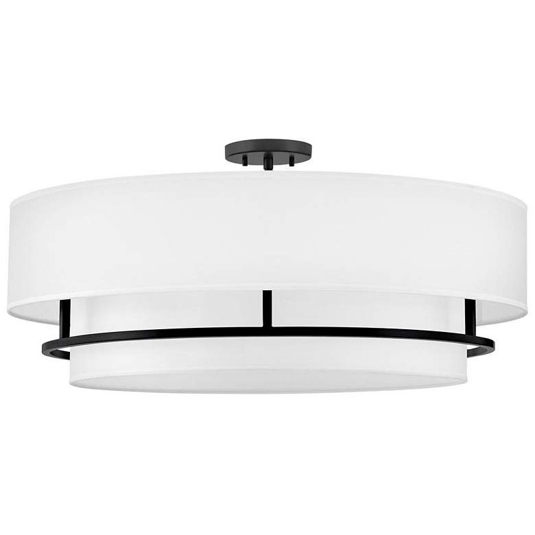 Image 1 Hinkley Graham 30 inch Wide Black and White Large Modern Ceiling Light