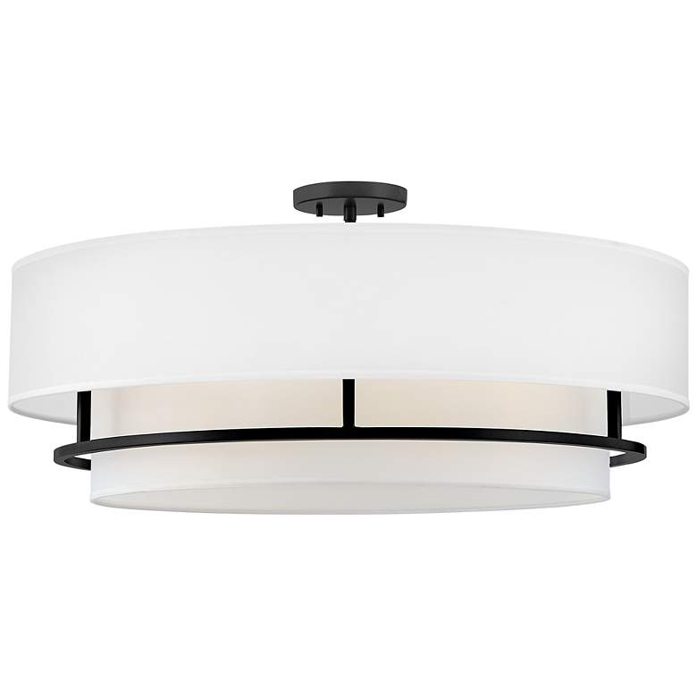 Image 3 Hinkley Graham 30" Wide Black and White Large Modern Ceiling Light more views