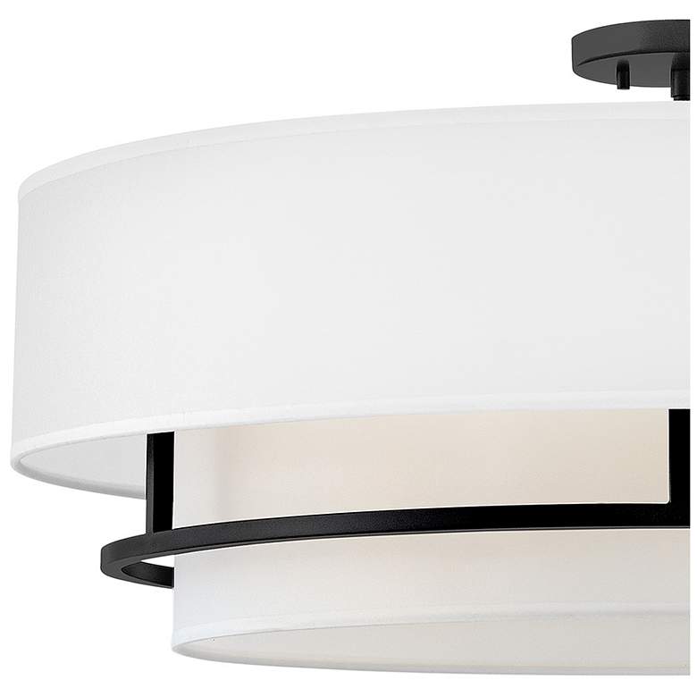 Image 5 Hinkley Graham 30" Wide Black and White Large Modern Ceiling Light more views