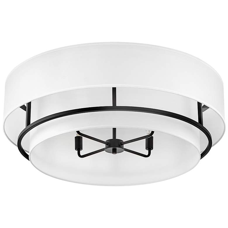Image 6 Hinkley Graham 30" Wide Black and White Large Modern Ceiling Light more views