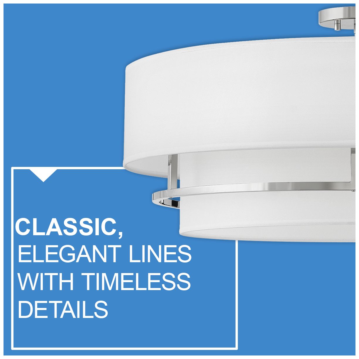 Hinkley Graham 30" Wide Black and White Large Modern Ceiling Light